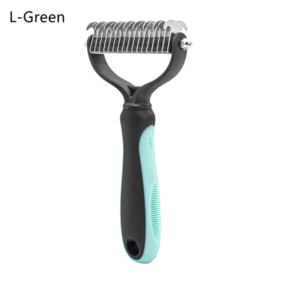 New Hair Removal Comb for Dogs Cat Detangler Fur Trimming Dematting Brush Grooming Tool for Matted Long Hair Curly Pet