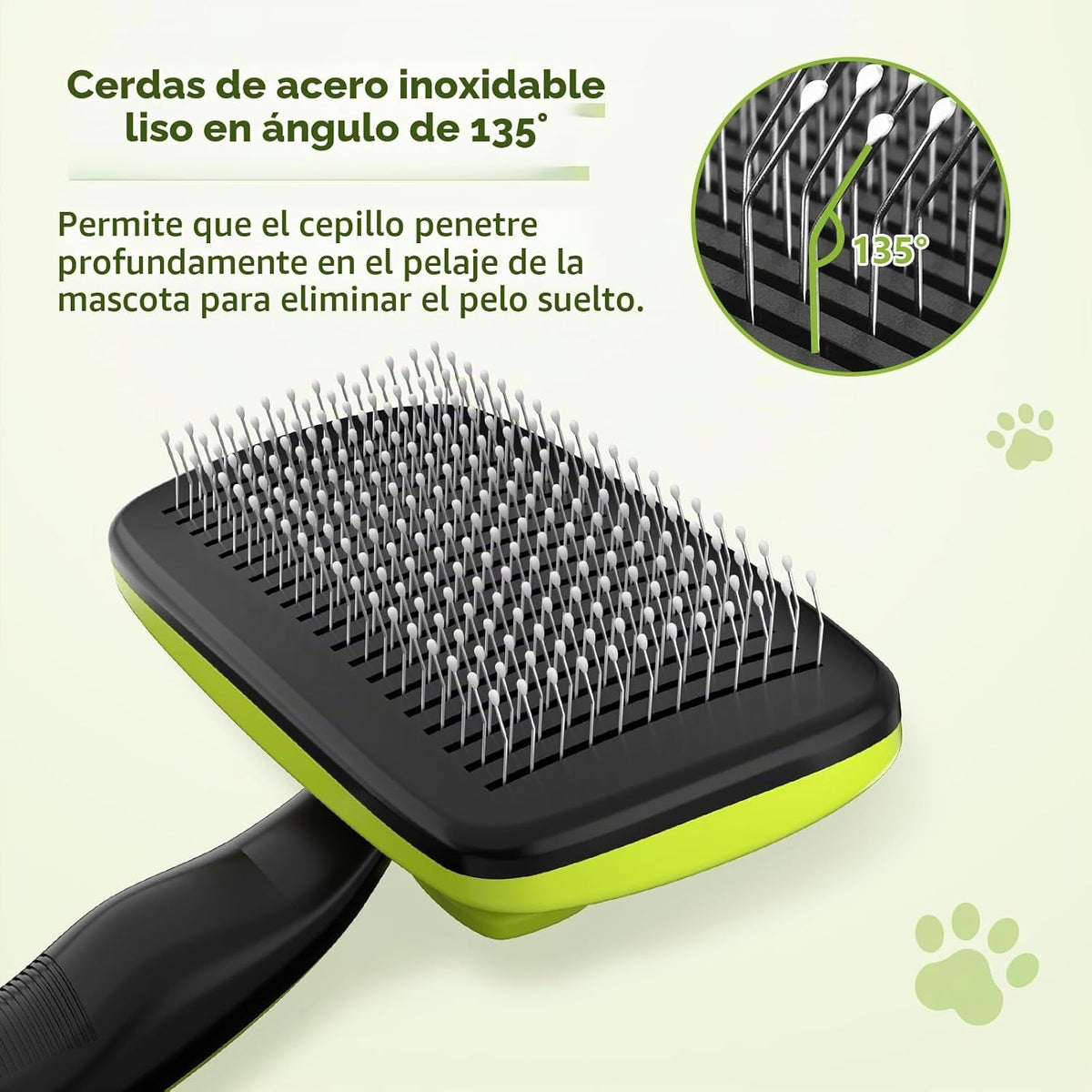 Pecute Cepillo Perros Y Gatos, Peine Cepillo Para Corto Y Largo Mascotas