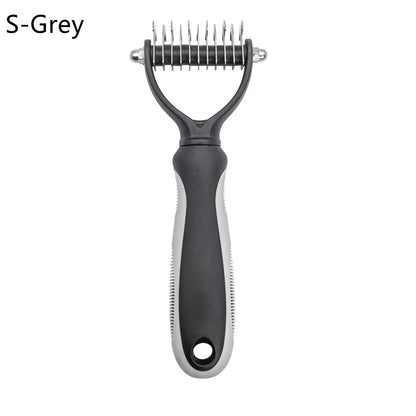 New Hair Removal Comb for Dogs Cat Detangler Fur Trimming Dematting Brush Grooming Tool for Matted Long Hair Curly Pet